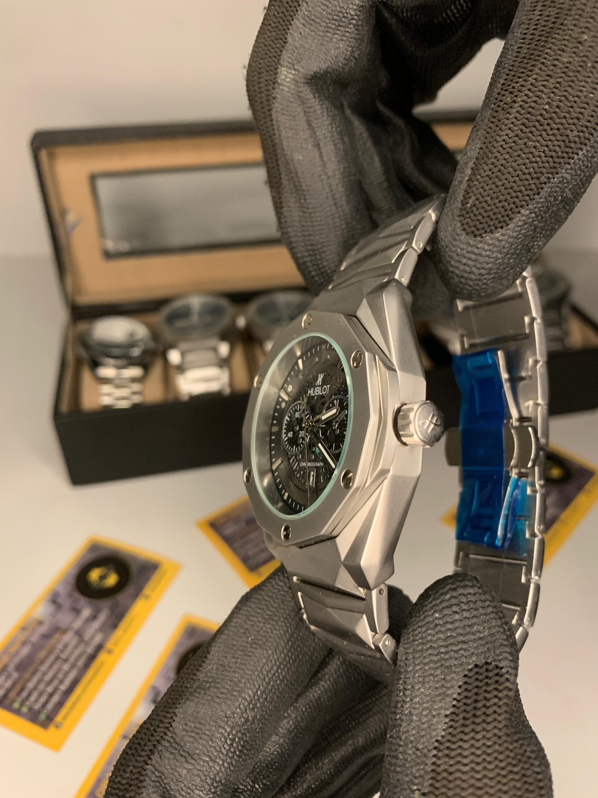 Hublot Diamond Cut Black - Image 4