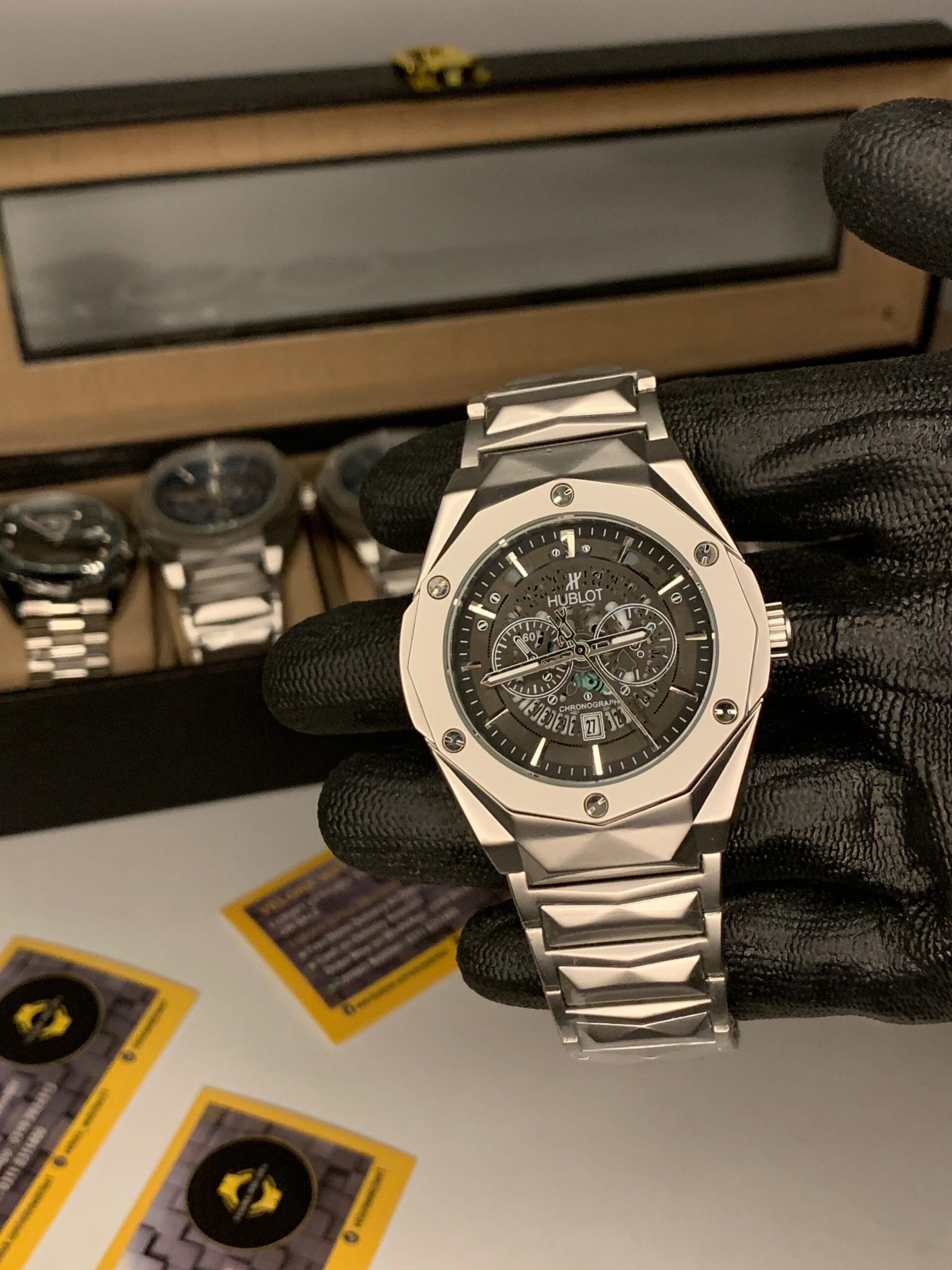 Hublot Diamond Cut Black